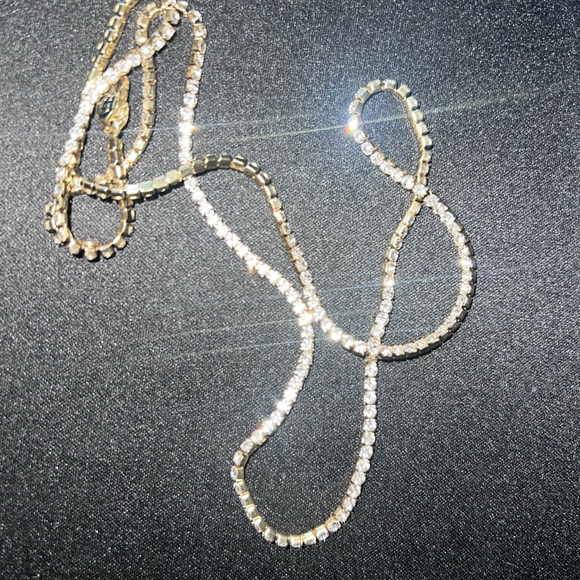 Shop GLD 24” Micro Tennis Necklace in Yellow Gold - Picture 2 of 2